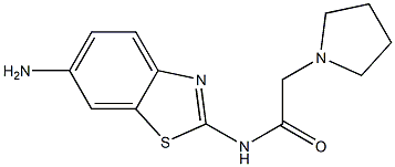 N-(6-amino-1,3-benzothiazol-2-yl)-2-pyrrolidin-1-ylacetamide