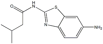N-(6-amino-1,3-benzothiazol-2-yl)-3-methylbutanamide Structure