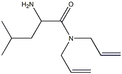 N,N-diallyl-2-amino-4-methylpentanamide Structure