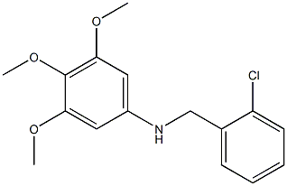 N-[(2-chlorophenyl)methyl]-3,4,5-trimethoxyaniline Struktur
