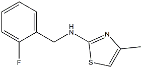 N-[(2-fluorophenyl)methyl]-4-methyl-1,3-thiazol-2-amine Struktur