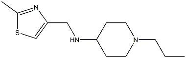 N-[(2-methyl-1,3-thiazol-4-yl)methyl]-1-propylpiperidin-4-amine Structure