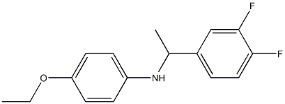 N-[1-(3,4-difluorophenyl)ethyl]-4-ethoxyaniline Structure