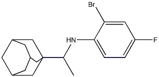 N-[1-(adamantan-1-yl)ethyl]-2-bromo-4-fluoroaniline Structure