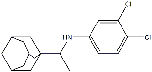 N-[1-(adamantan-1-yl)ethyl]-3,4-dichloroaniline,,结构式