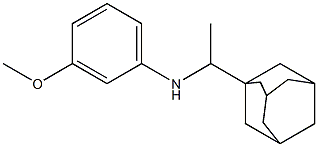 N-[1-(adamantan-1-yl)ethyl]-3-methoxyaniline Struktur