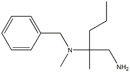 N-[1-(aminomethyl)-1-methylbutyl]-N-benzyl-N-methylamine Structure