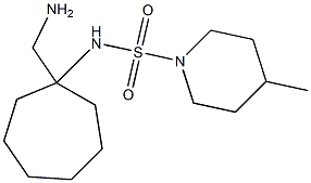 N-[1-(aminomethyl)cycloheptyl]-4-methylpiperidine-1-sulfonamide Structure
