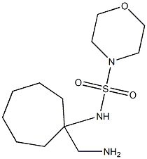 N-[1-(aminomethyl)cycloheptyl]morpholine-4-sulfonamide Structure