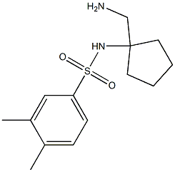 N-[1-(aminomethyl)cyclopentyl]-3,4-dimethylbenzene-1-sulfonamide