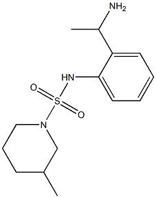 N-[2-(1-aminoethyl)phenyl]-3-methylpiperidine-1-sulfonamide