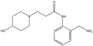 N-[2-(aminomethyl)phenyl]-3-(4-hydroxypiperidin-1-yl)propanamide