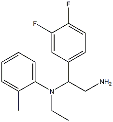 N-[2-amino-1-(3,4-difluorophenyl)ethyl]-N-ethyl-2-methylaniline
