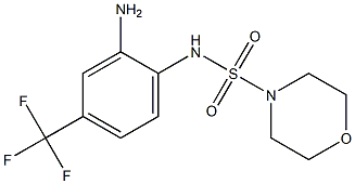 N-[2-amino-4-(trifluoromethyl)phenyl]morpholine-4-sulfonamide Structure