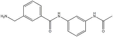 N-[3-(acetylamino)phenyl]-3-(aminomethyl)benzamide Struktur