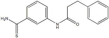 N-[3-(aminocarbonothioyl)phenyl]-3-phenylpropanamide