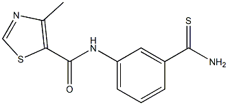 N-[3-(aminocarbonothioyl)phenyl]-4-methyl-1,3-thiazole-5-carboxamide
