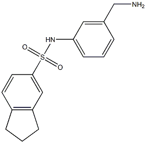N-[3-(aminomethyl)phenyl]-2,3-dihydro-1H-indene-5-sulfonamide