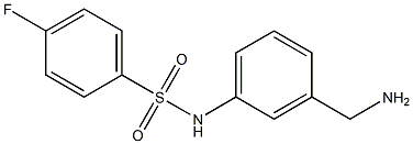 N-[3-(aminomethyl)phenyl]-4-fluorobenzenesulfonamide Structure