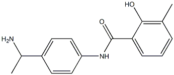 N-[4-(1-aminoethyl)phenyl]-2-hydroxy-3-methylbenzamide Structure