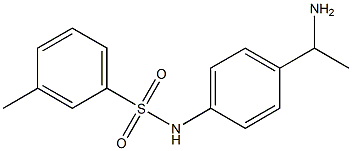 N-[4-(1-aminoethyl)phenyl]-3-methylbenzenesulfonamide Struktur