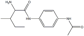 N-[4-(acetylamino)phenyl]-2-amino-3-methylpentanamide