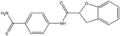 N-[4-(aminocarbonothioyl)phenyl]-2,3-dihydro-1-benzofuran-2-carboxamide