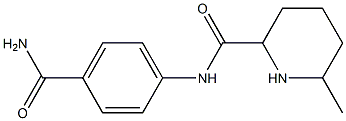 N-[4-(aminocarbonyl)phenyl]-6-methylpiperidine-2-carboxamide