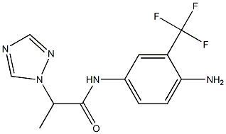 N-[4-amino-3-(trifluoromethyl)phenyl]-2-(1H-1,2,4-triazol-1-yl)propanamide