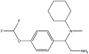 N-{2-amino-1-[4-(difluoromethoxy)phenyl]ethyl}-N-cyclohexyl-N-methylamine