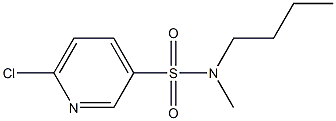 N-butyl-6-chloro-N-methylpyridine-3-sulfonamide Structure