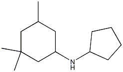 N-cyclopentyl-3,3,5-trimethylcyclohexan-1-amine Structure