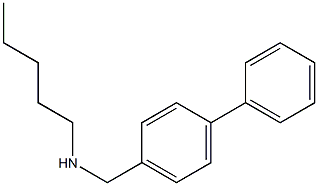 pentyl[(4-phenylphenyl)methyl]amine Structure