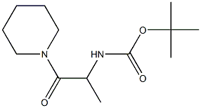 tert-butyl 1-methyl-2-oxo-2-piperidin-1-ylethylcarbamate Struktur