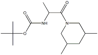 tert-butyl 2-(3,5-dimethylpiperidin-1-yl)-1-methyl-2-oxoethylcarbamate