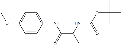 tert-butyl 2-[(4-methoxyphenyl)amino]-1-methyl-2-oxoethylcarbamate