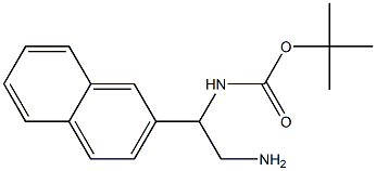 tert-butyl 2-amino-1-(2-naphthyl)ethylcarbamate Struktur