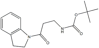 tert-butyl 3-(2,3-dihydro-1H-indol-1-yl)-3-oxopropylcarbamate