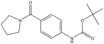 tert-butyl 4-(pyrrolidin-1-ylcarbonyl)phenylcarbamate