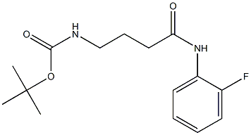 tert-butyl 4-[(2-fluorophenyl)amino]-4-oxobutylcarbamate