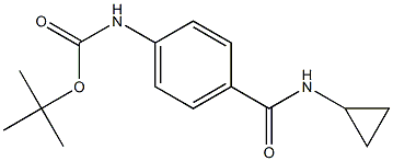 tert-butyl 4-[(cyclopropylamino)carbonyl]phenylcarbamate