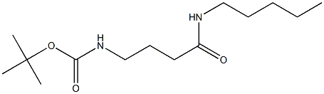 tert-butyl 4-oxo-4-(pentylamino)butylcarbamate Structure
