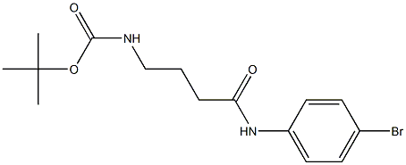 tert-butyl N-{3-[(4-bromophenyl)carbamoyl]propyl}carbamate