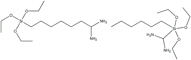 Hexanediaminomethyltriethoxysilane Triethoxysilylmethylhexanediamine Structure