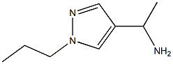 1-(1-Propyl-1H-pyrazol-4-yl)ethylamine Structure
