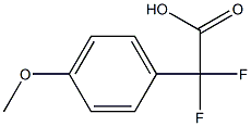 Difluoro-(4-methoxyphenyl)acetic acid Struktur