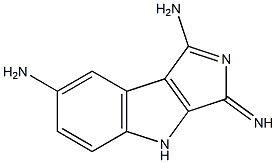 1,7-DIAMINO-3-IMINO-3,4-DIHYDROPYRROLO[4,3-B]INDOLE Structure
