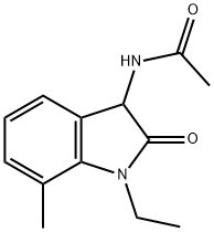 Acetamide,  N-(1-ethyl-2,3-dihydro-7-methyl-2-oxo-1H-indol-3-yl)-