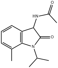 Acetamide,  N-[2,3-dihydro-7-methyl-1-(1-methylethyl)-2-oxo-1H-indol-3-yl]-
