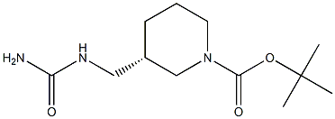 (S)-1-Boc-3-Ureidomethyl-piperidine Structure